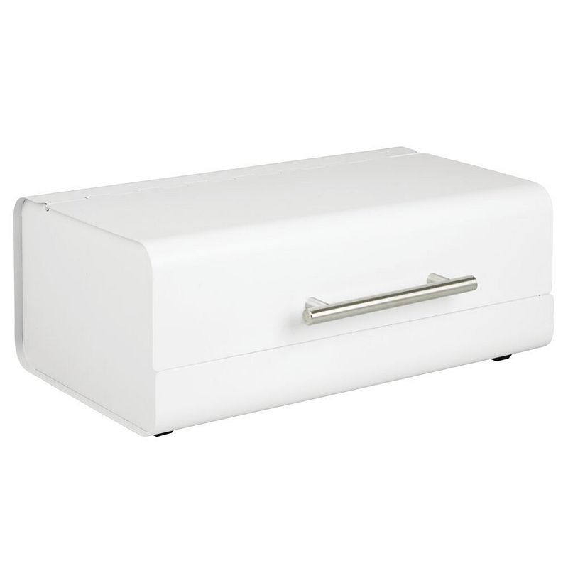 mDesign Metal Kitchen Countertop Bread Box， Home Storage Bin