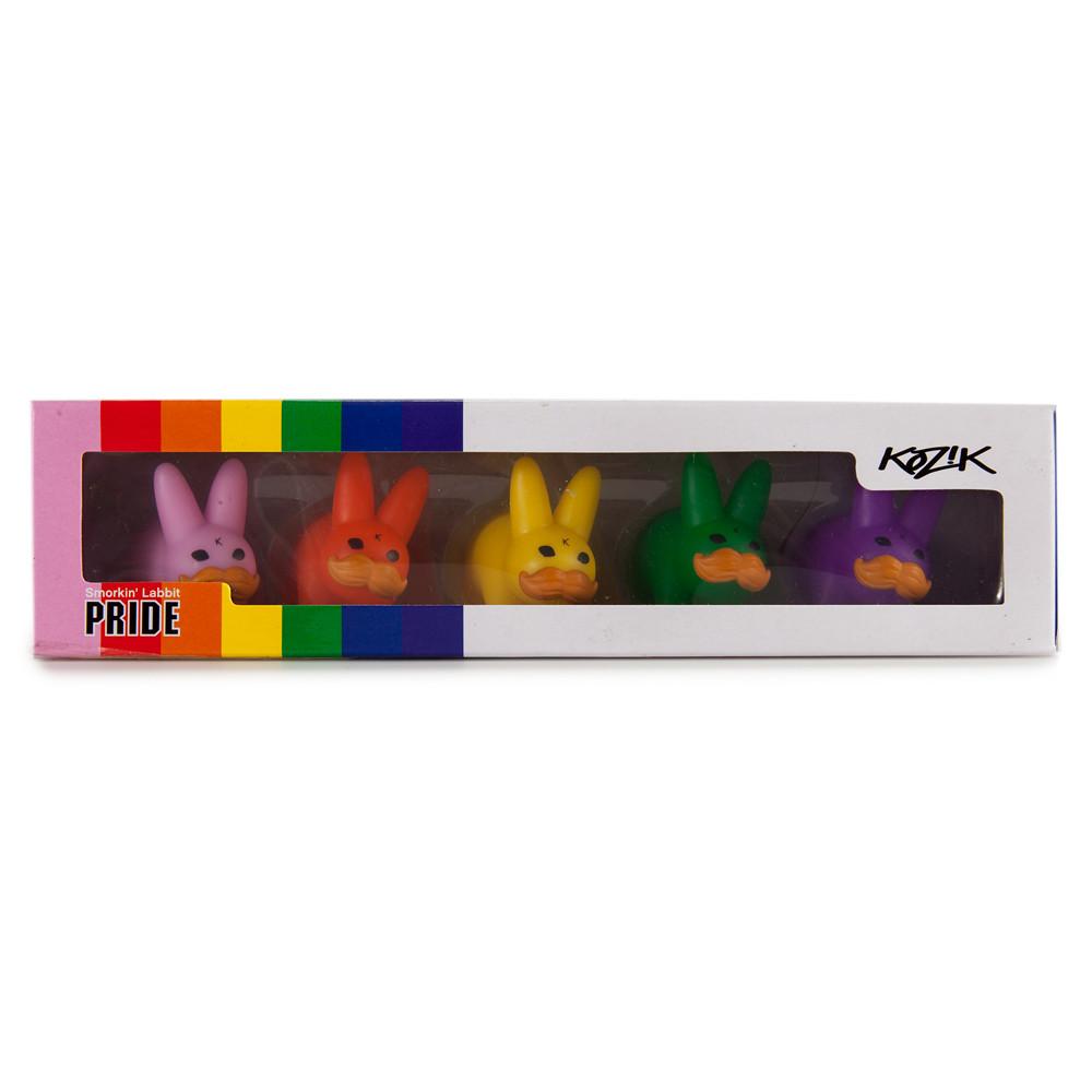 PRIDE 'Stache Labbit Art Toy 5-Pack by Frank Kozik