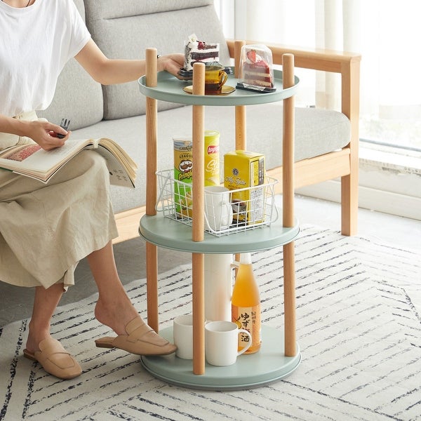 3 Tier Rotating Standing Storage Shelf