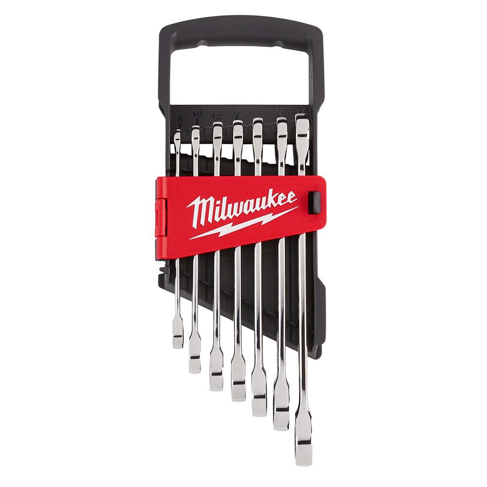 Milwaukee 7pc Ratcheting Combination Wrench Set - Metric 48-22-9506 from Milwaukee