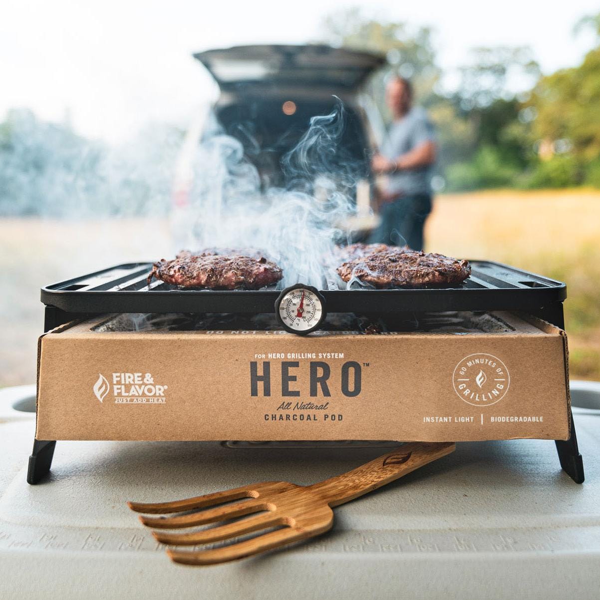 Fire and Flavor HERO Charcoal Grill System