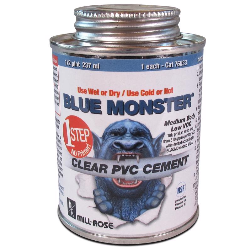 PVC CEMENT 1STEP CLR 8OZ