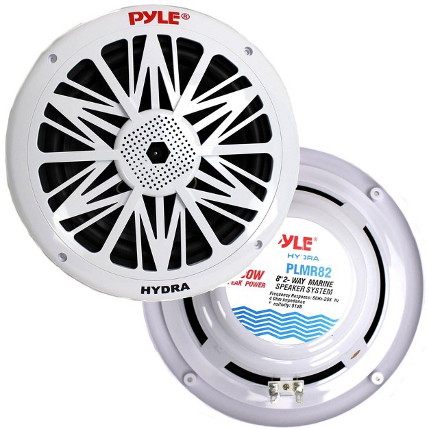 600w 2 way Waterproof Marine boat Speakers White 2 Pairs