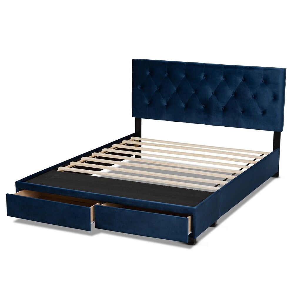 Caronia Modern and Contemporary Upholstered Platform Storage Bed