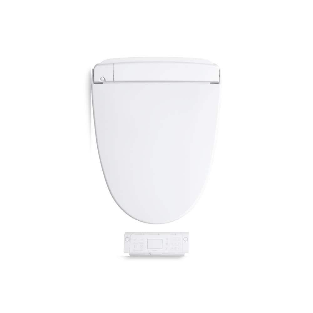 KOHLER Novita Electric Bidet Seat for Elongated Toilets with Remote Control in White