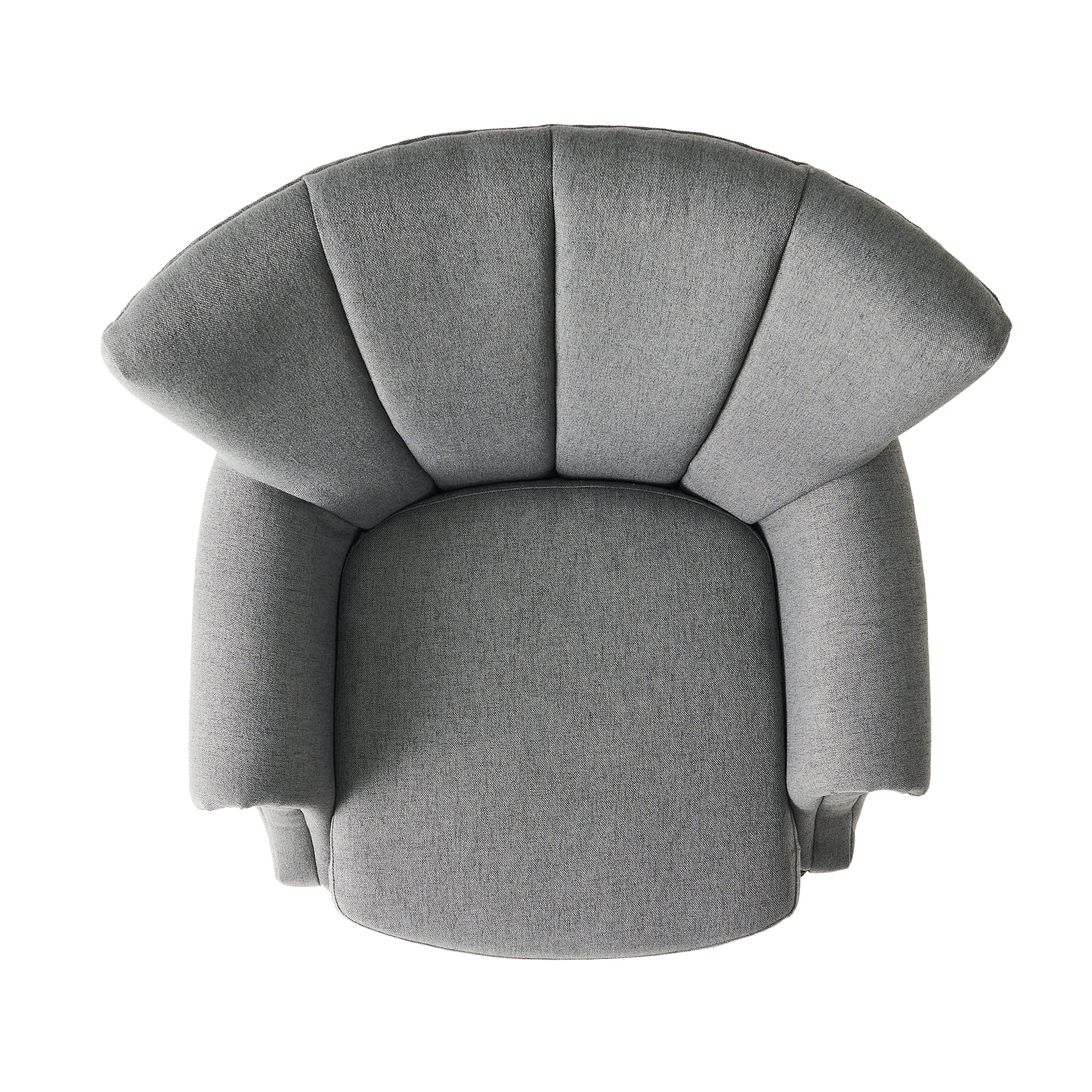 Ezra Contemporary Channel Stitch Upholstered Fabric Club Chair