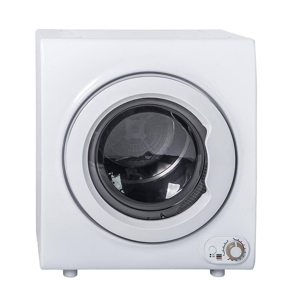 Magic Home 2.65 cu.ft. 120V White Electric Vented Dryer Compact Tumble Laundry Dryer with 1400W Drying Power and 9 lbs. Capacity CS-ES188746KAA