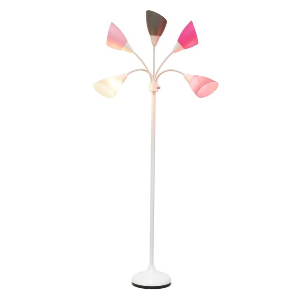 Contemporary Multi 5 head Adjustable Gooseneck Floor Lamp Simple Designs