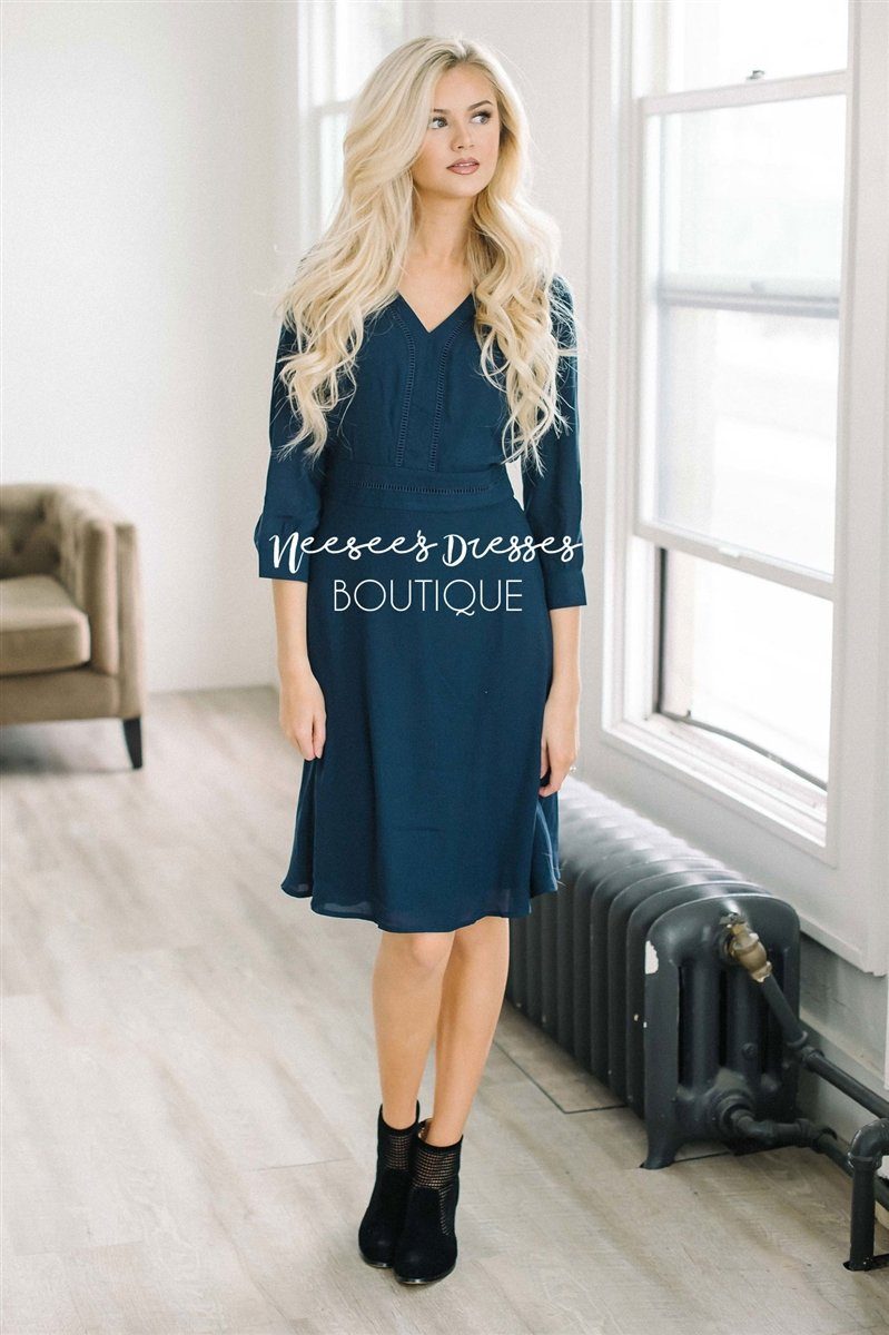 Ready for Spring Navy Dress