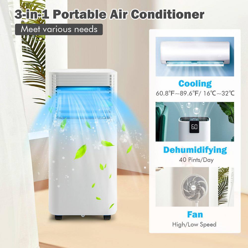 Gymax 3 in 1 Portable Air Conditioner Air Cooler AC Unit 8000BTU 230 sq.ft GYM09629