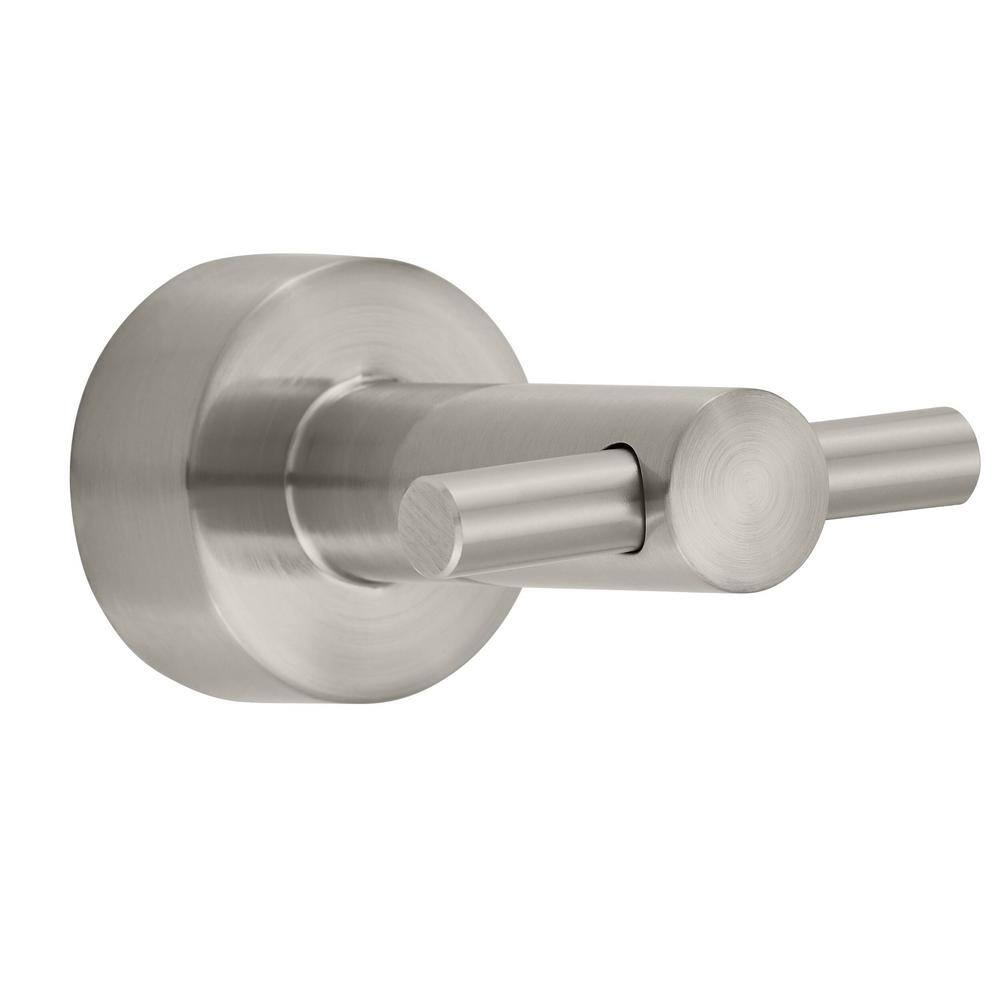 Glacier Bay Innburg Double Robe Hook in Brushed Nickel BD641000BN