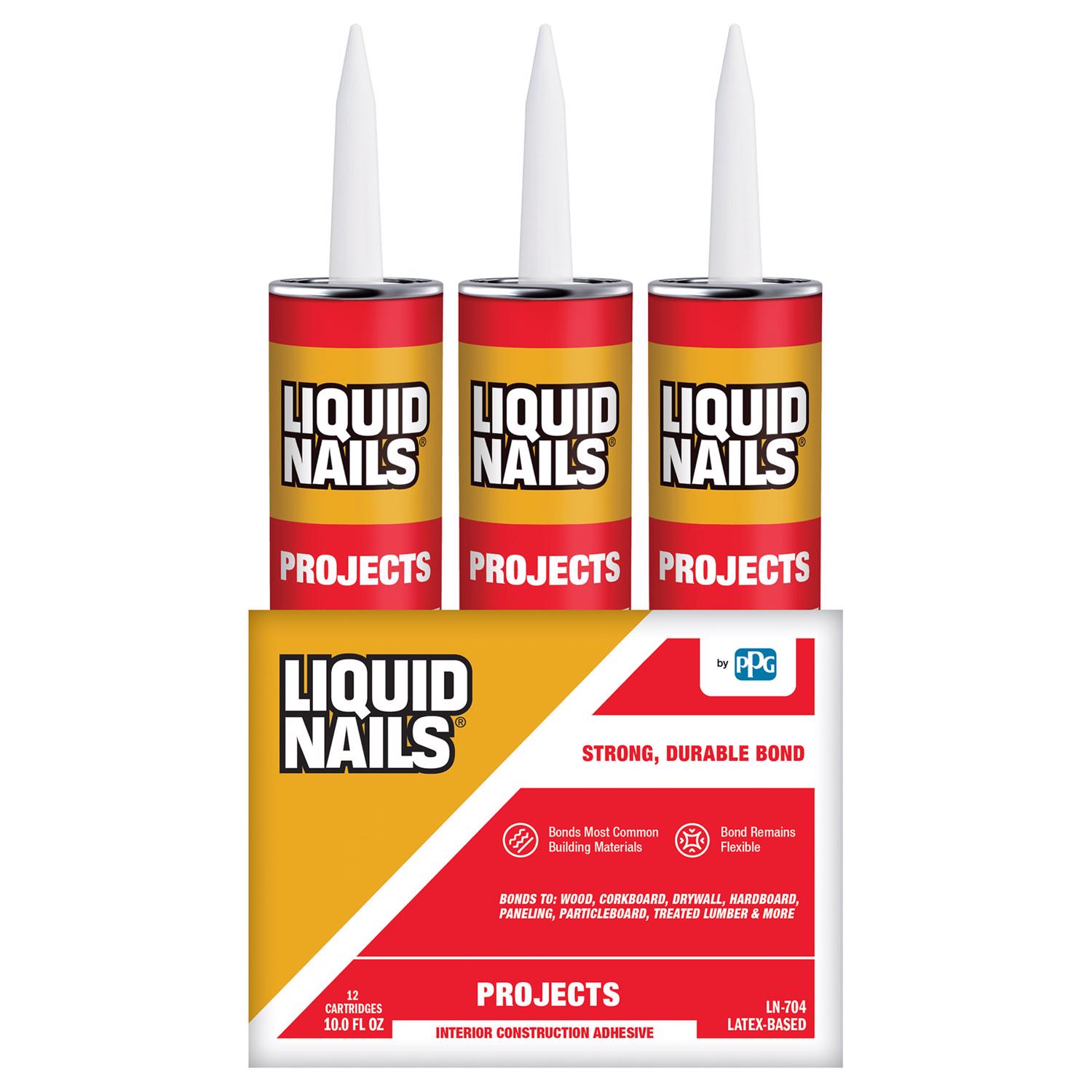 Liquid Nails Interior Projects Acrylic Latex Construction Adhesive 10 oz