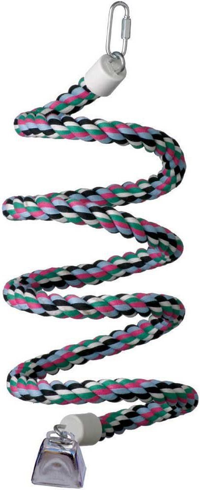 Super Bird Creations Rope Bungee Bird Perch， Color Varies， Medium