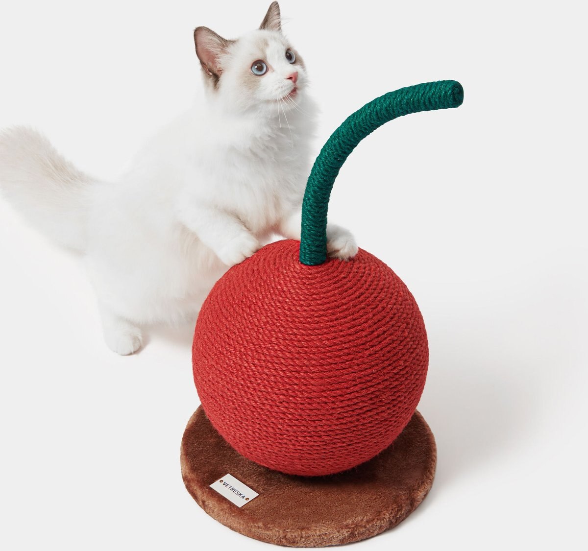 VETRESKA Cherry Scratching Ball Cat Toy