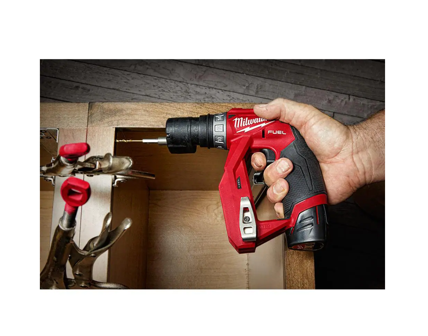 Milwaukee 2505-22-2488-20 M12 FUEL 12-Volt Lithium-Ion Brushless Cordless 4-in-1 Installation 3/8 in. Drill Driver Kit with M12 Soldering Iron