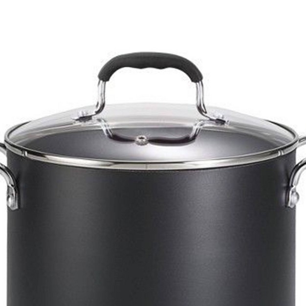 T fal 12qt Stock Pot With Lid Simply Cook Nonstick Cookware Black