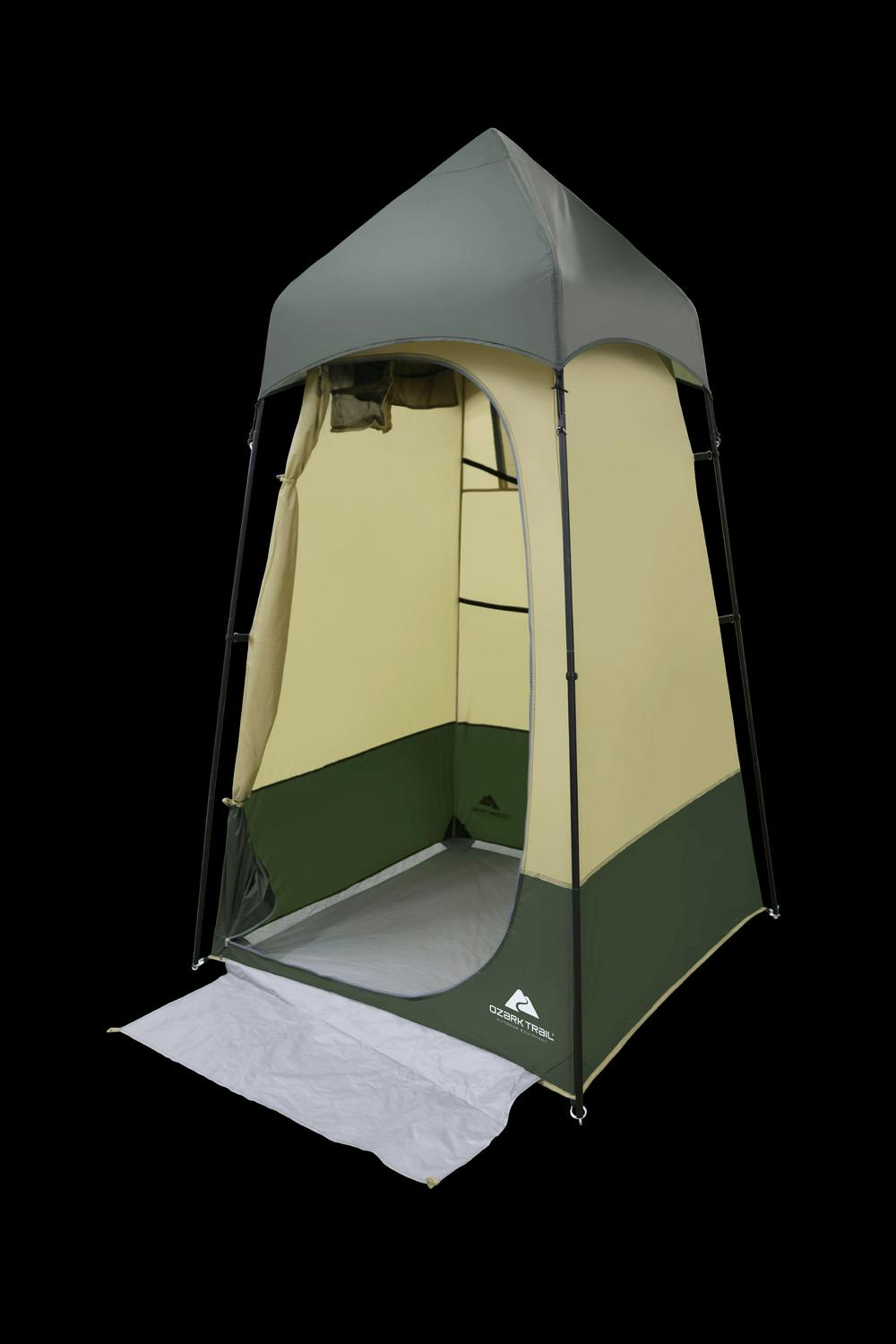 Ozark Trail Hazel Creek Lighted Shower Tent One Room， Green