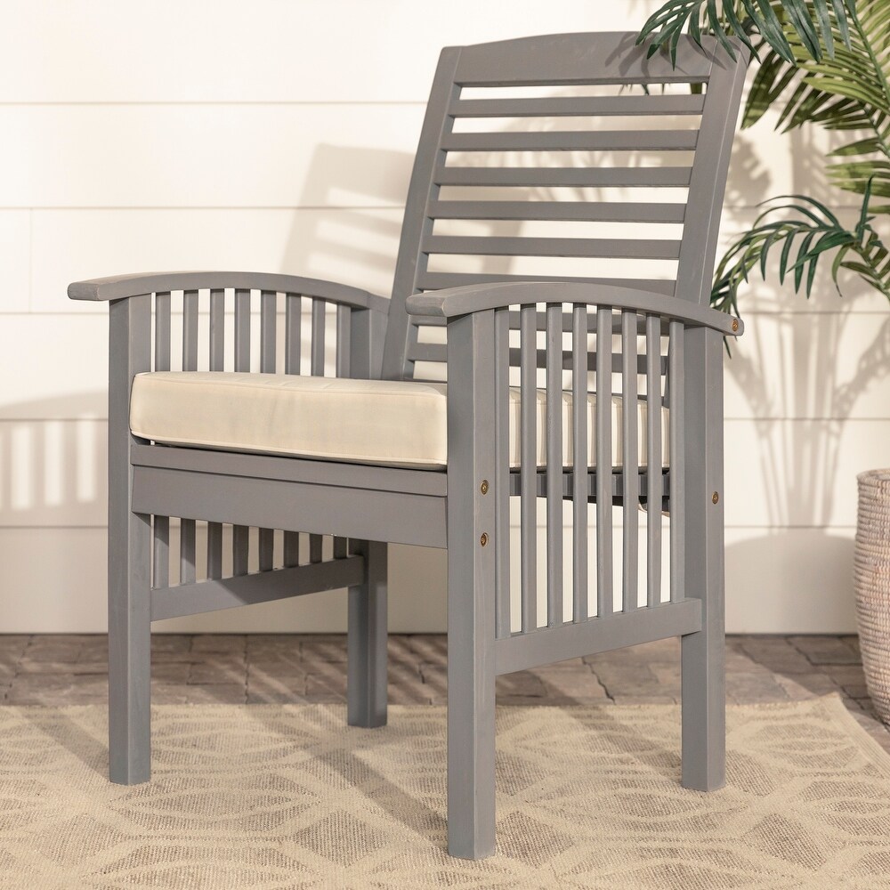 Middlebrook Surfside Acacia Wood Outdoor Chairs (Set of 2)