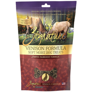 Zignature Venison Formula Soft and Chewy Dog Treats 4 oz