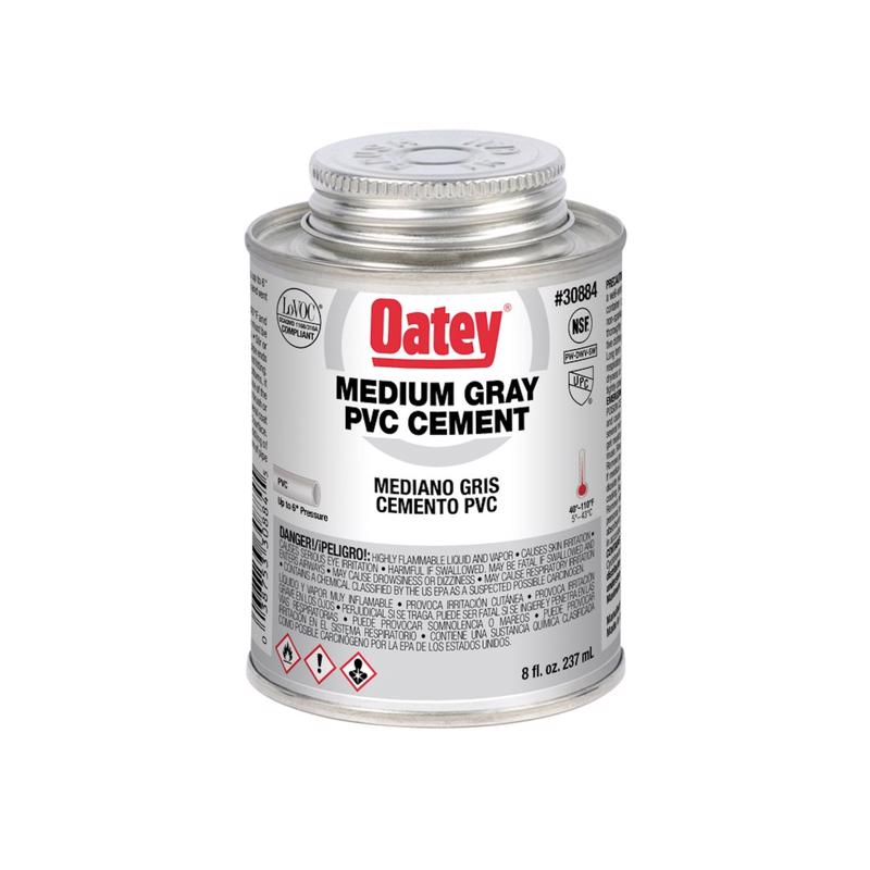 CEMENT PVC MED GRAY 8OZ