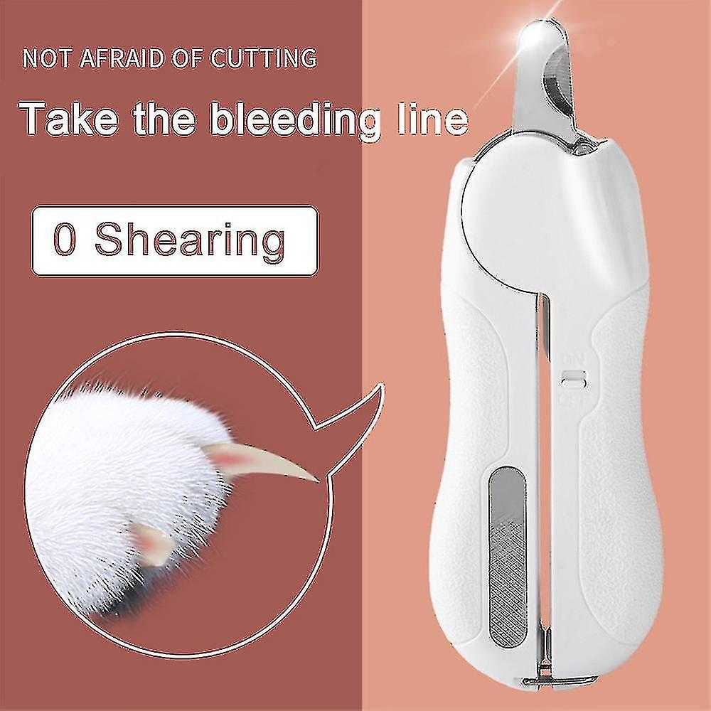 Pet Led Nail Clipper Dog Cat Paws Grooming Trimmer File Pedicure Tool