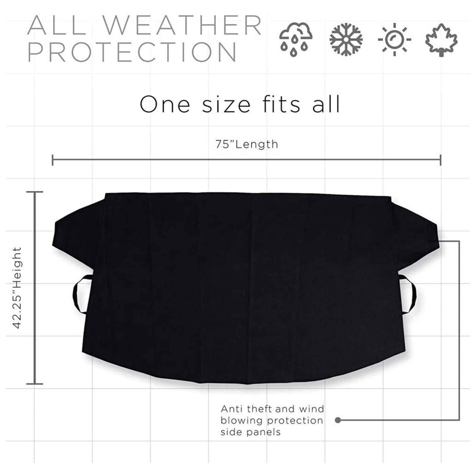 Car Front and Rear Windshield Snow Cover Snow Ice Dust Guard for Car Truck SUV Front Windshield