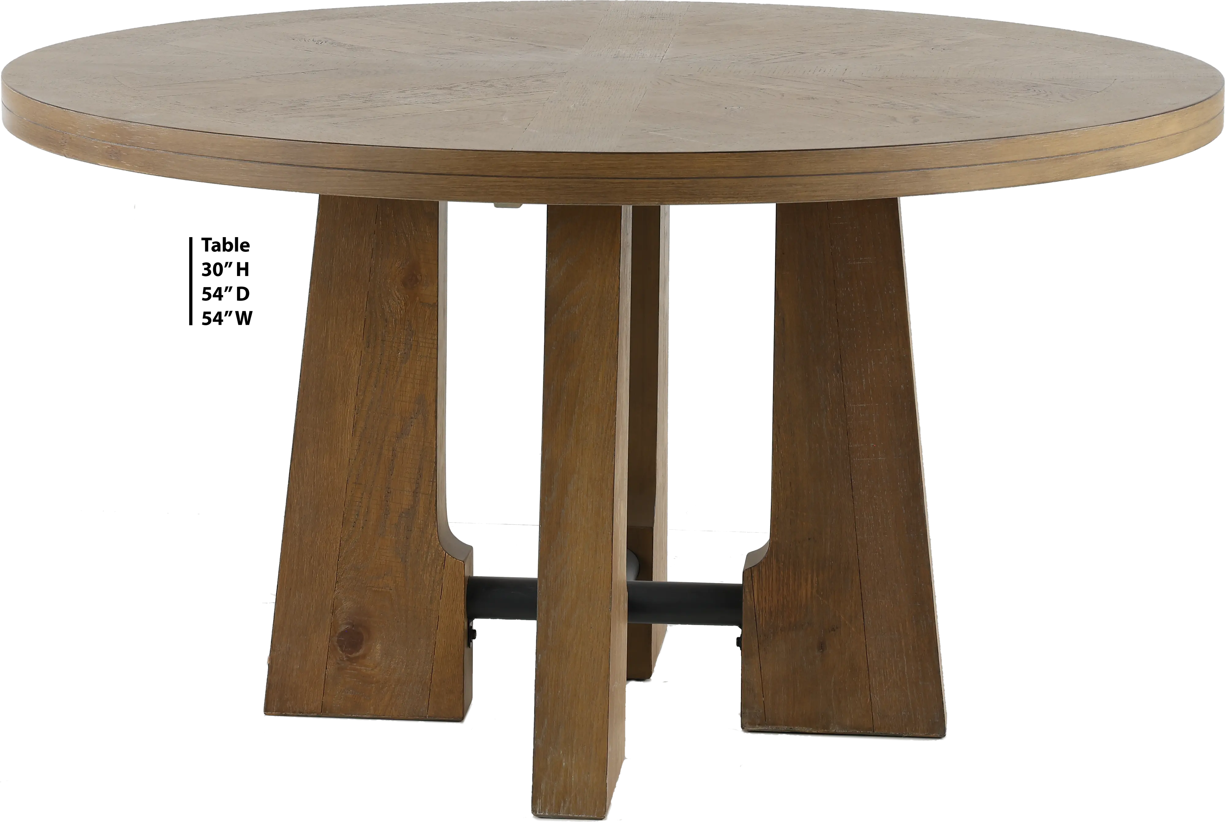 Loft Harbor Light Brown Round Dining Room Table