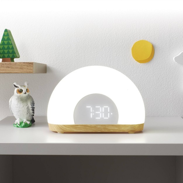 Wake Up Light Rise With Wood Kids x27 Nightlight