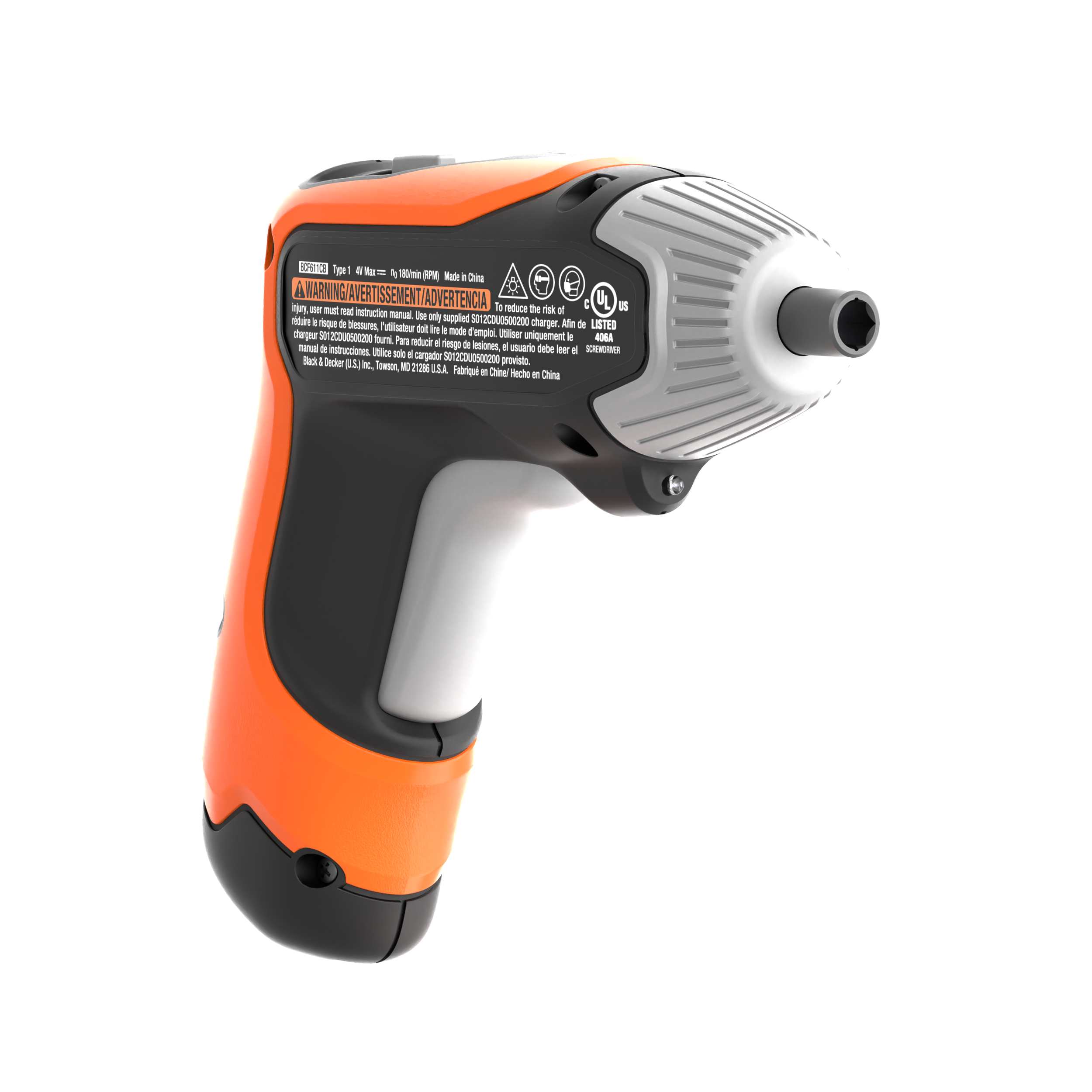 4V MAX* Cordless Screwdriver with 1-inch Screwdriver Bits