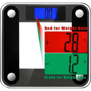 Ozeri Precision II Digital Bathroom Scale with Widescreen Blue Backlit Xbright LCD and Step on Activation ZB14-B