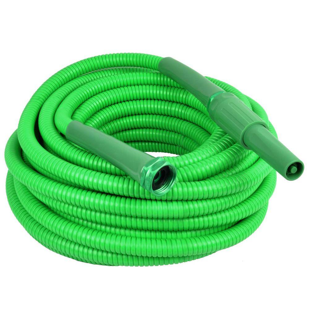 BERNINI FOUNTAINS Pro 58 in Dia x 50 ft. Length Light Chroma Ni Kink Metal Hose - Lime Green LG3890GN