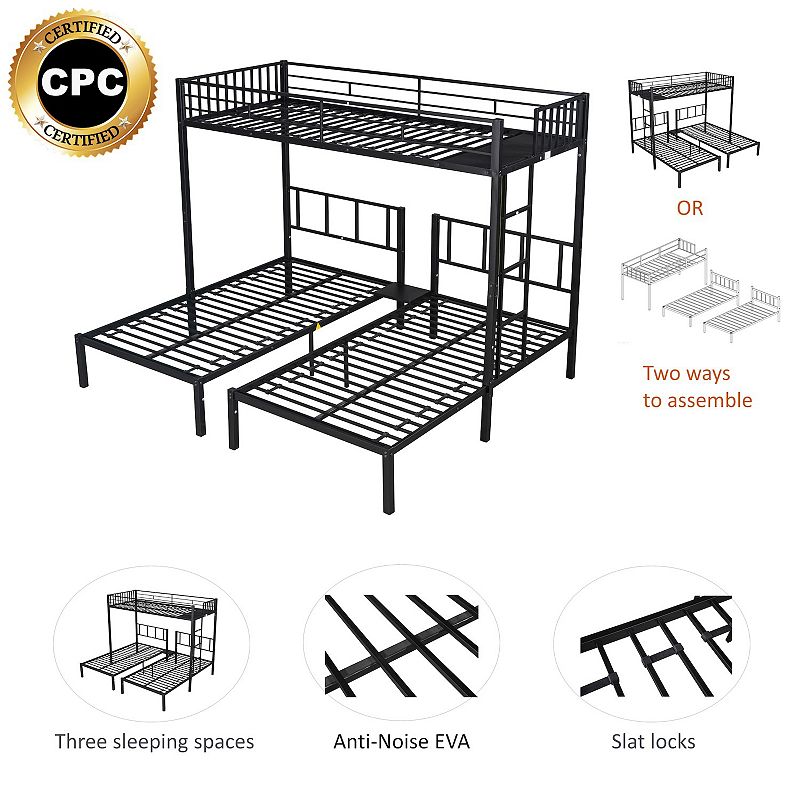 Merax Triple Twin Bunk Bed