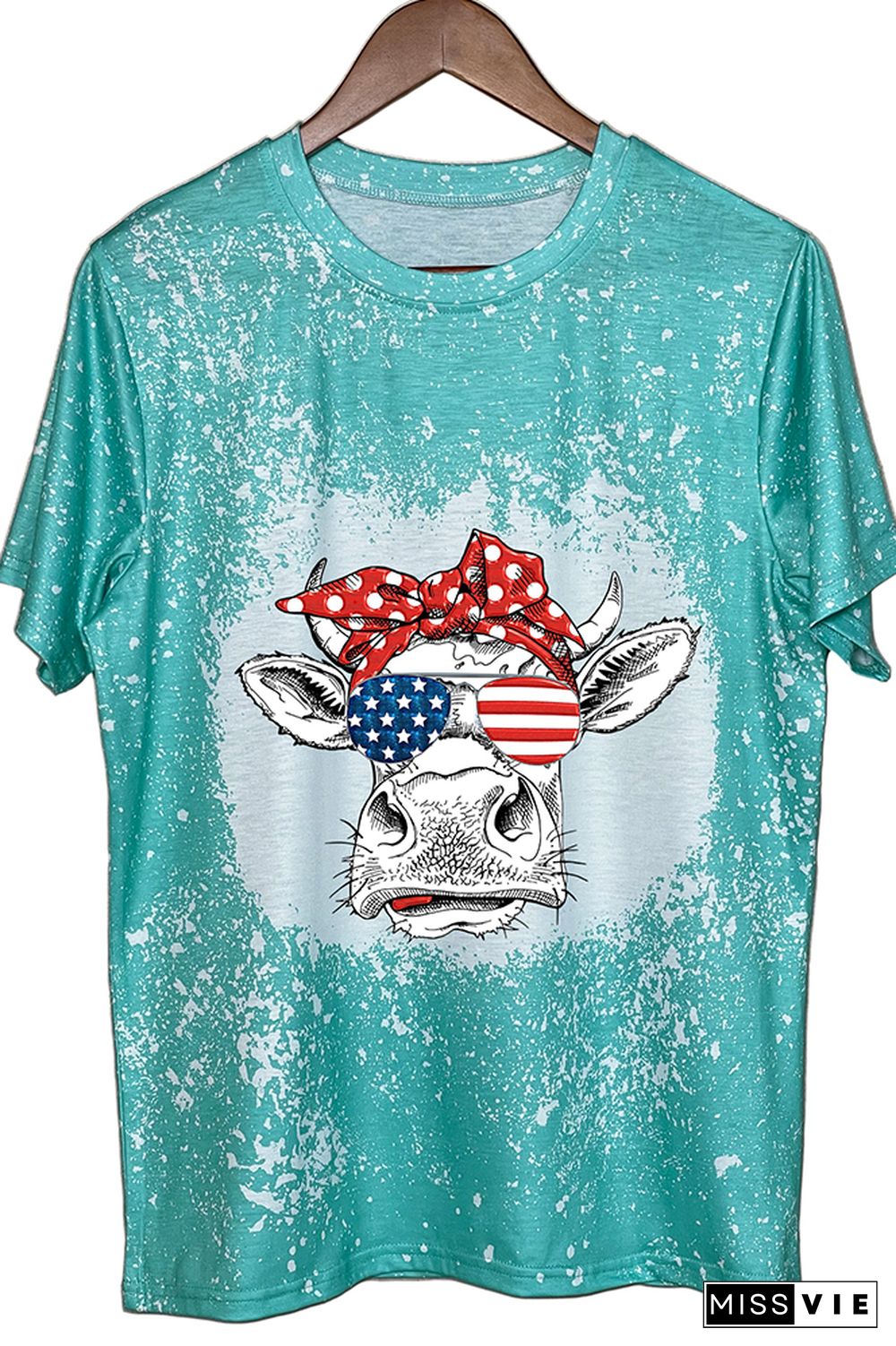 Patriotic cow Graphic Tee Wholesale