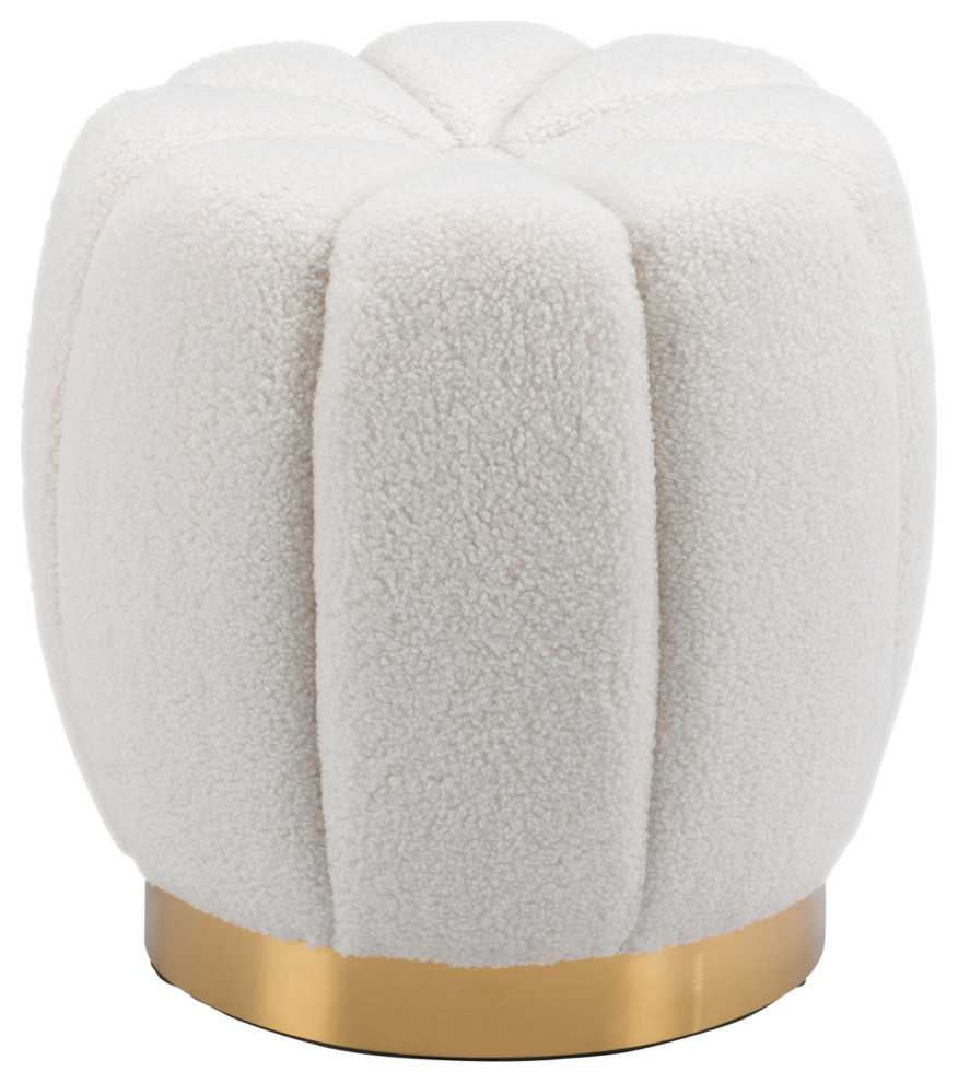 Napa Ottoman Ivory   Contemporary   Footstools And Ottomans   by GwG Outlet  Houzz