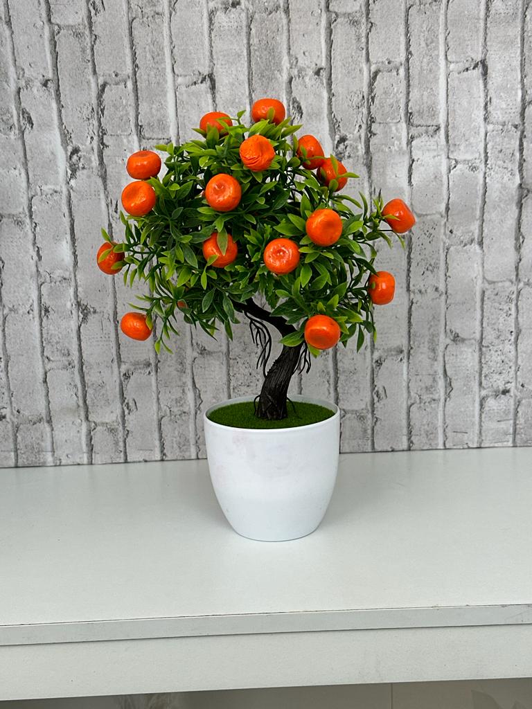 Gorgeous Orange Bonsai in pot of your choice-Artificial