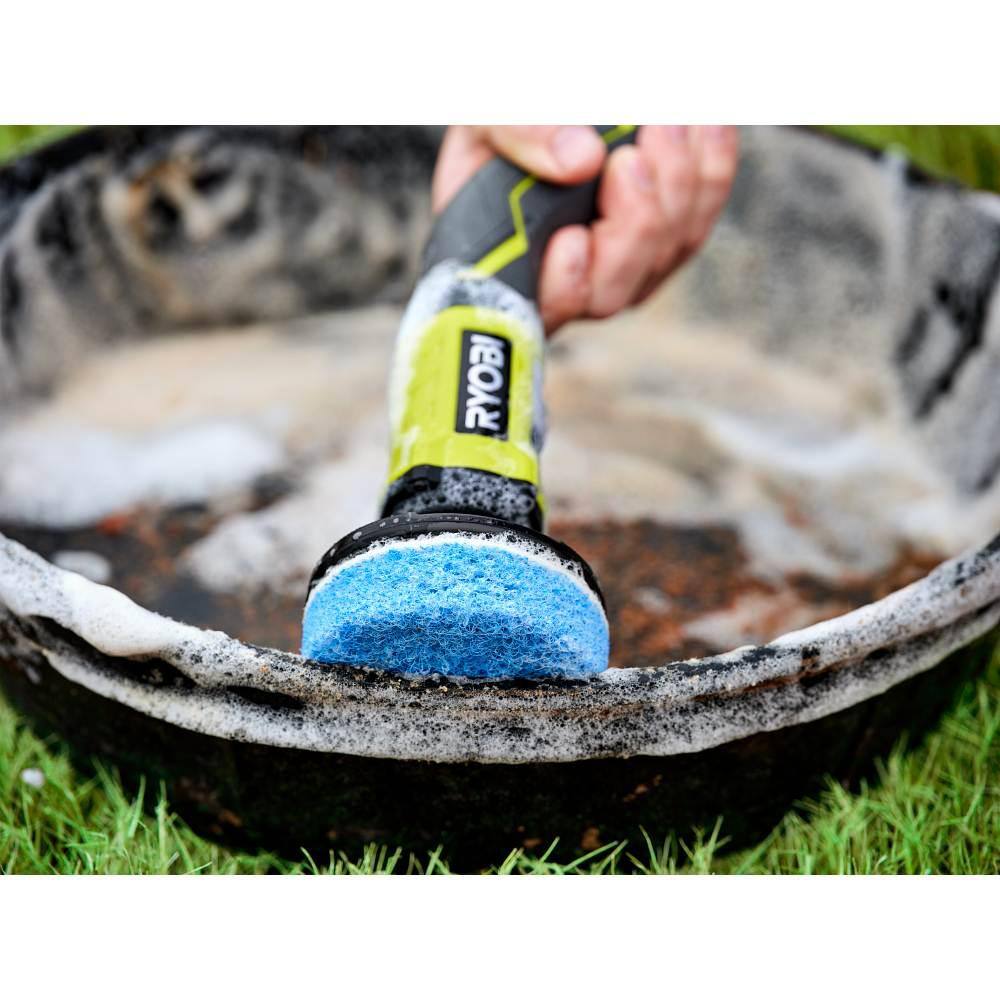 RYOBI 3.5 in. 2-Piece Scour Pad Scrubbing Kit for RYOBI P4400 Scrubber Tool A95SP2