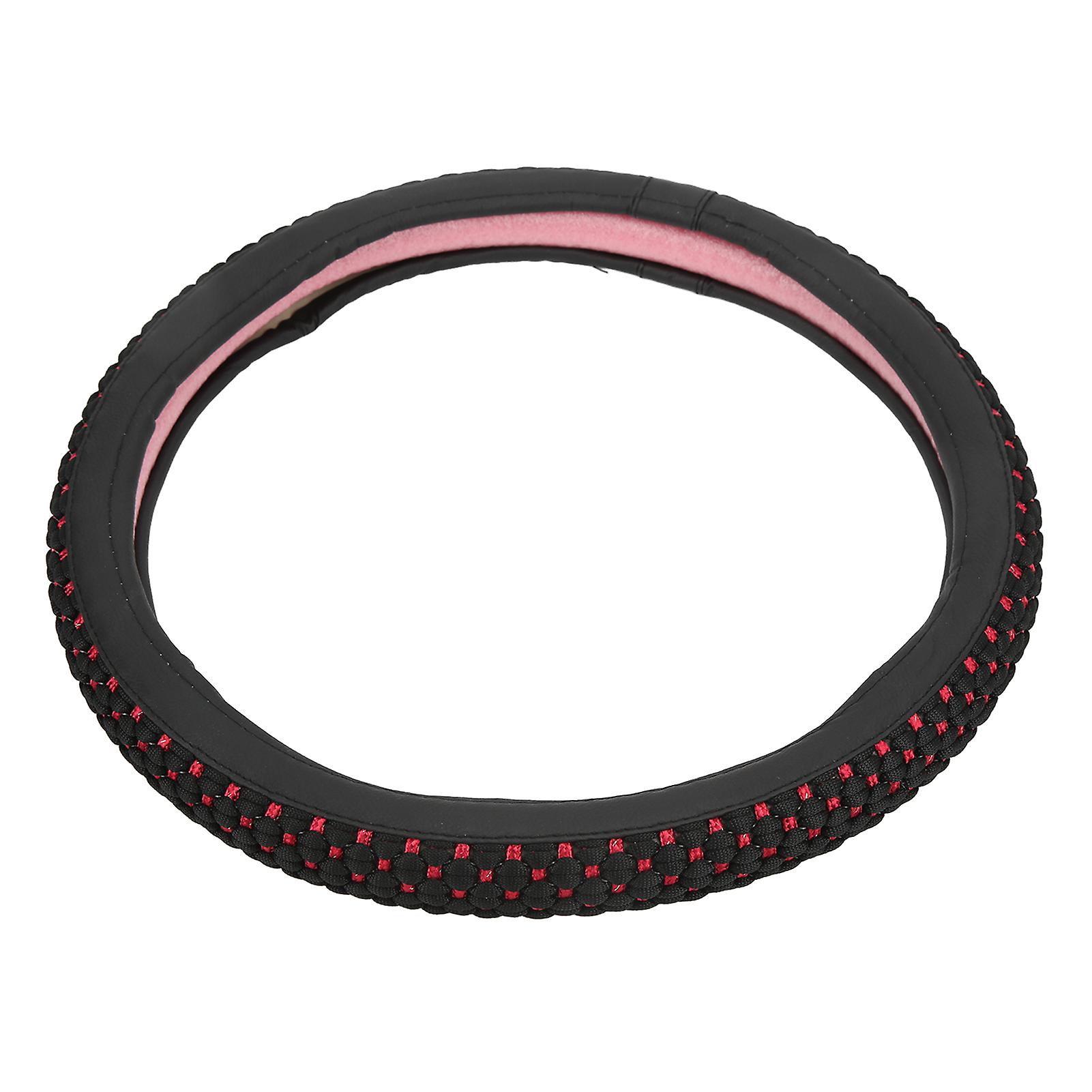 Universal 15 Inch Steering Wheel Cover Anti Slip Steering Wheel Protector Car Interior Accessoryblack