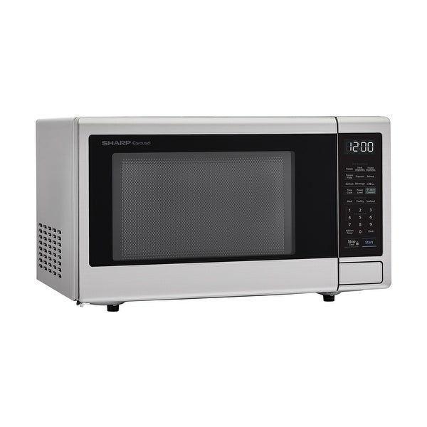 1.1-Cu. Ft. Countertop Microwave with Alexa-Enabled Controls， Stainless Steel