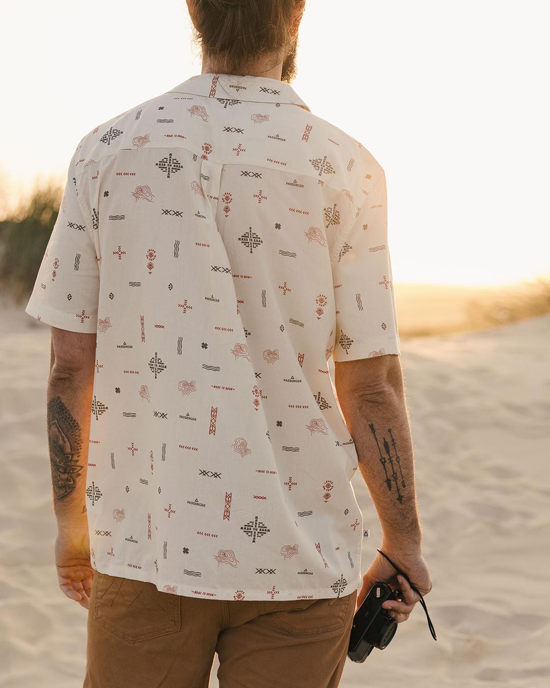 Cove Organic Cotton Short Sleeve Shirt - Birch Made To Roam