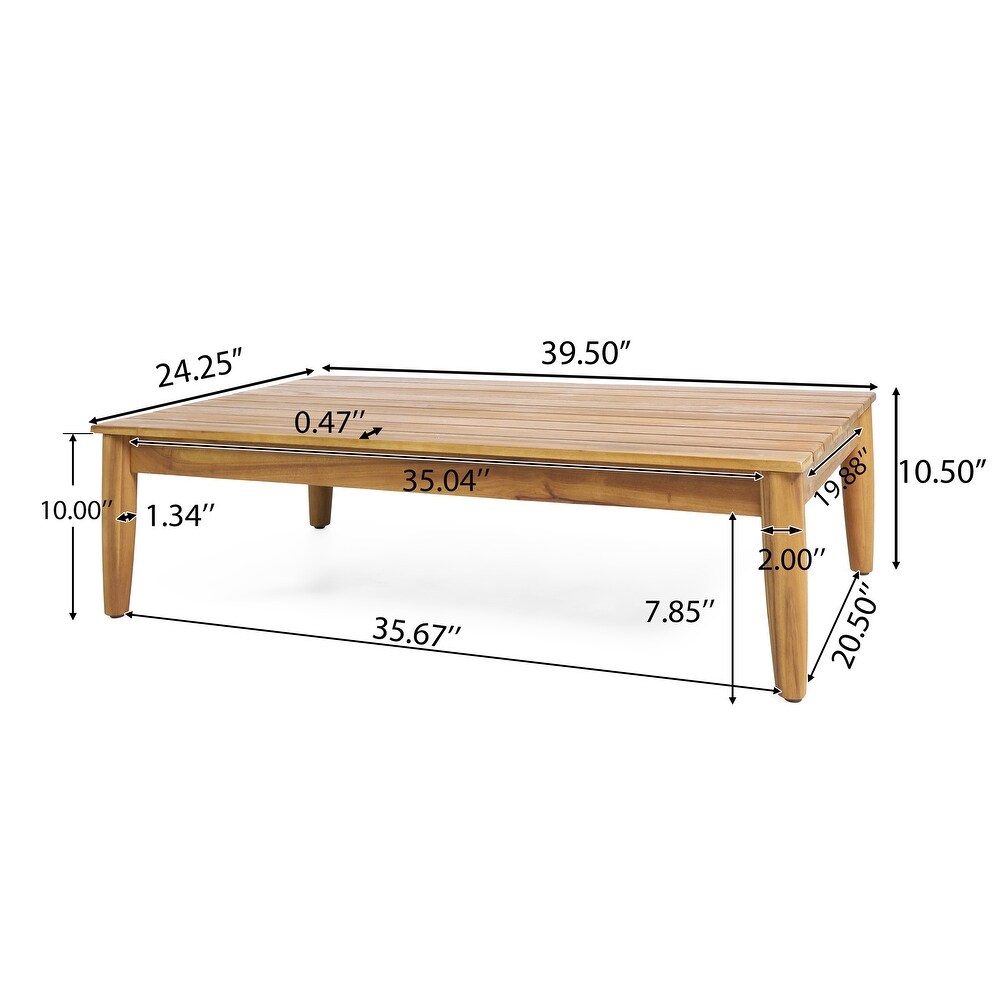 Magnolia Outdoor Acacia Wood Coffee Table by Christopher Knight Home   39.50\