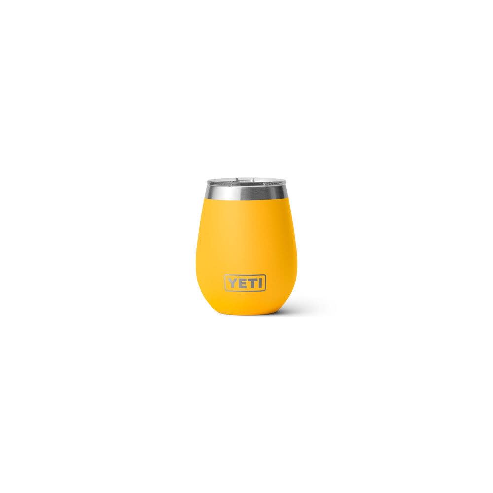 Yeti Rambler 10oz Wine Tumbler with Magslider Lid Alpine Yellow ;