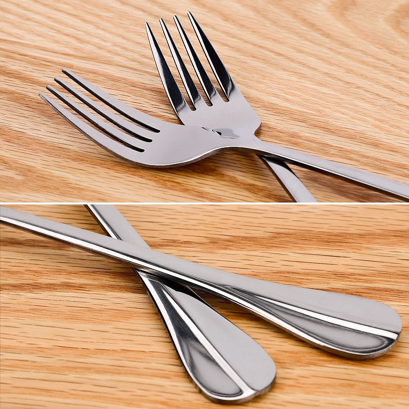 Restaurant Dinner Metal Tableware Flatware Serving Fork 7 Long 10Pcs