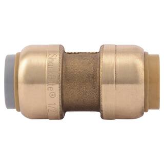 SharkBite 12 in. Push-to-Connect Brass Polybutylene Conversion Coupling Fitting Pro Pack (4-Pack) U4008LFJ4