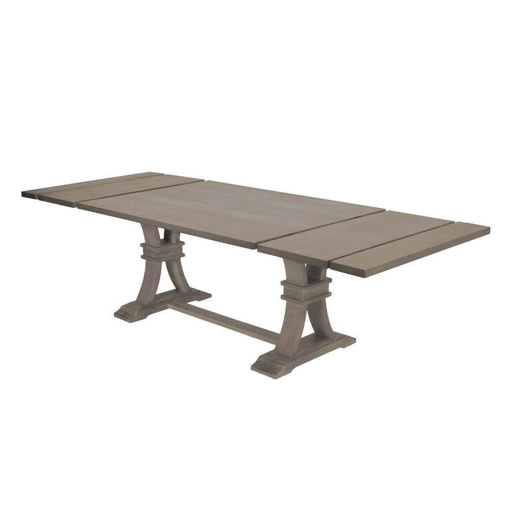 Best Quality Furniture Rustic Grey Extension Dining Table