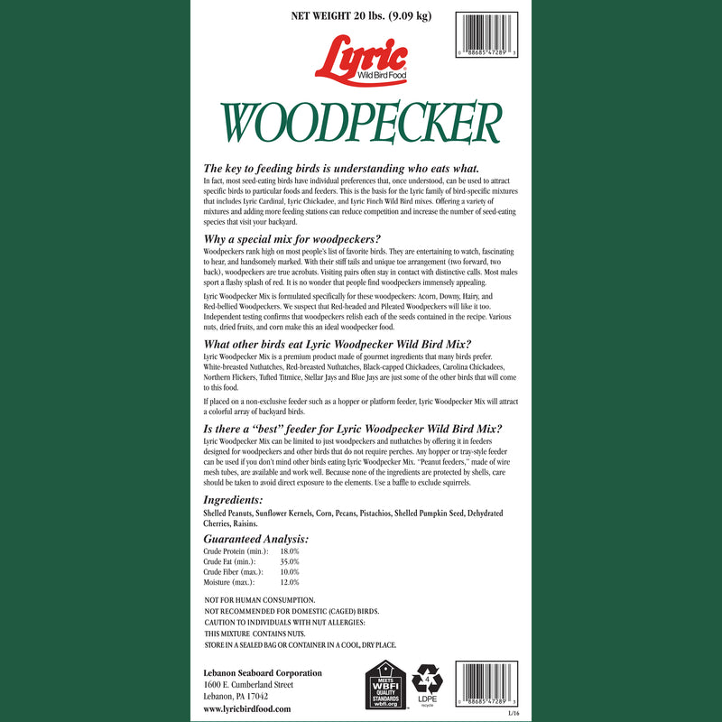 LYRIC WOODPECKER 20# BAG