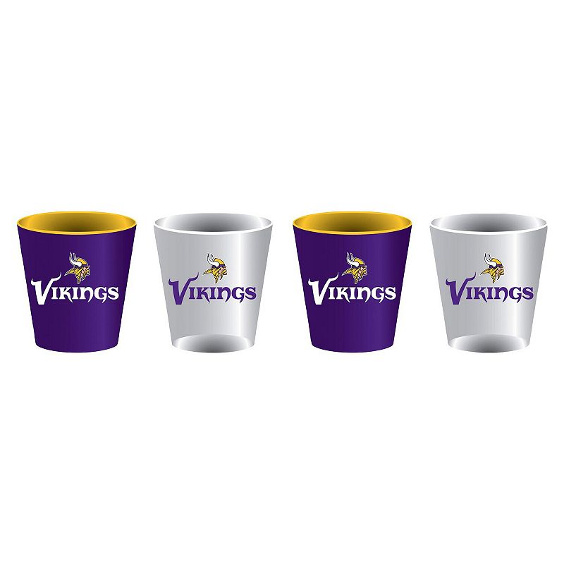 Minnesota Vikings Four-Pack Shot Glass Set