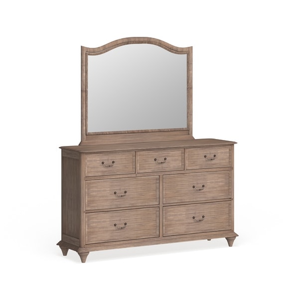 Furniture of America Tury Rustic Grey 2-piece Dresser and Mirror Set - - 20831145