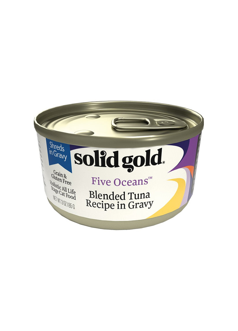 Solid Gold Five Ocean Blended Tuna Recipe in Gravy Grain Free Wet Cat