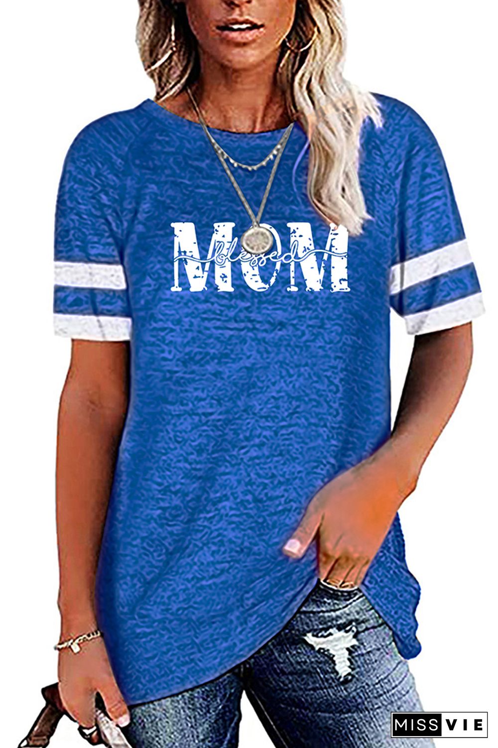 Mom Print Graphic Tee Wholesale