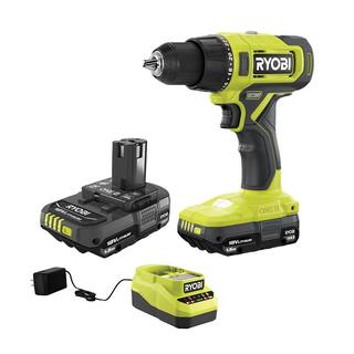 RYOBI ONE+ 18V Cordless 12 in. DrillDriver Kit with (2) 1.5 Ah Batteries and Charger PCL206K2